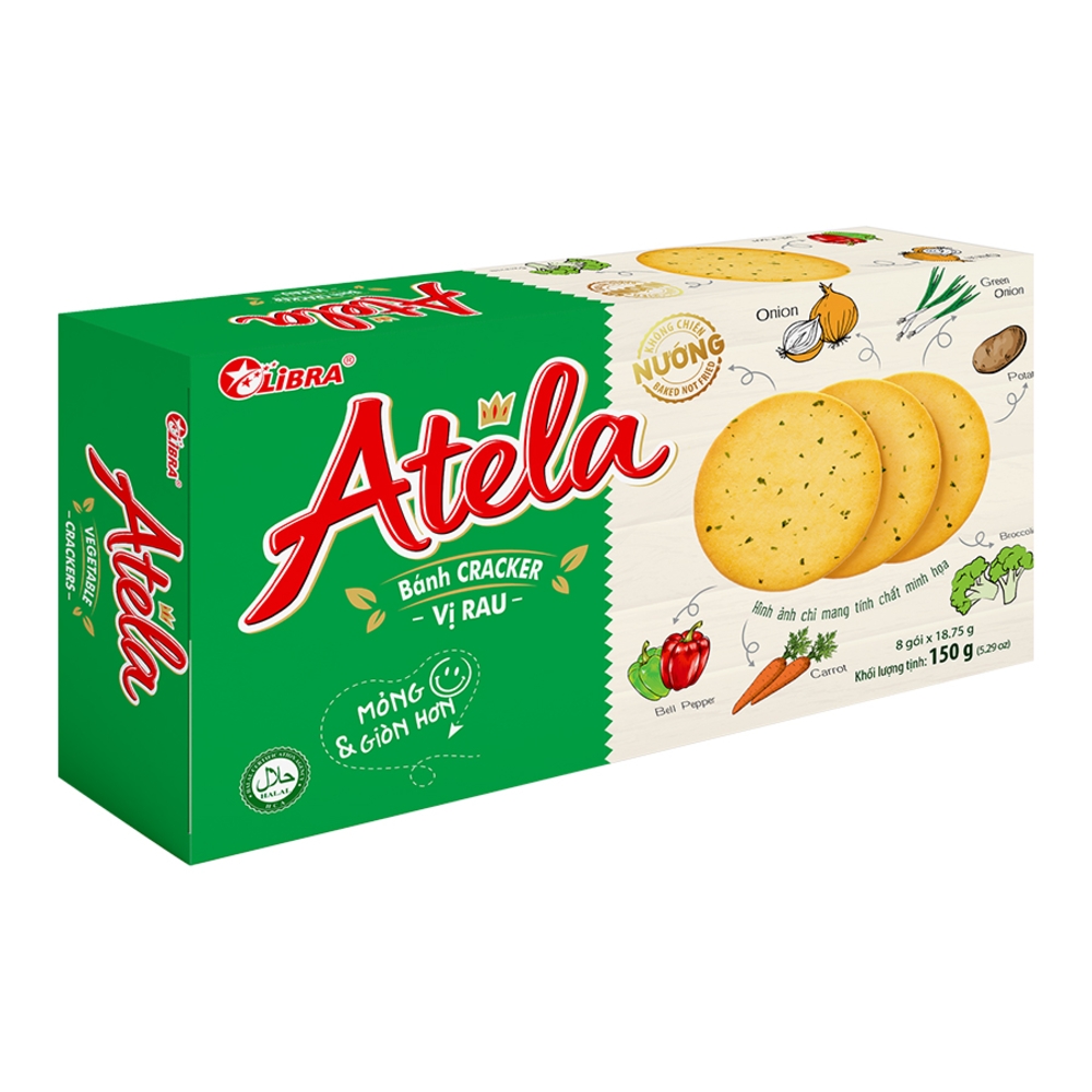 Atela Vegetable Crackers 150g