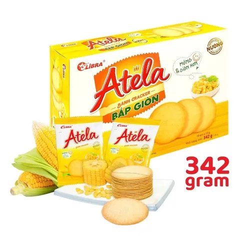 Atela Corn Crips Cracker 342g