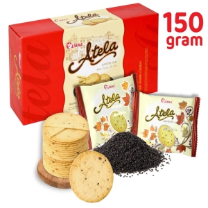 Atela Black Sesame Cracker 150g