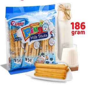 Bánh quy sữa Pingo 186g (Màu xanh và vàng)