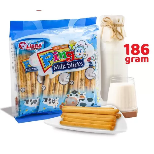 Pingo Milk Stick Biscuits 186g