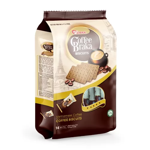Bánh quy cà phê Braka 210g
